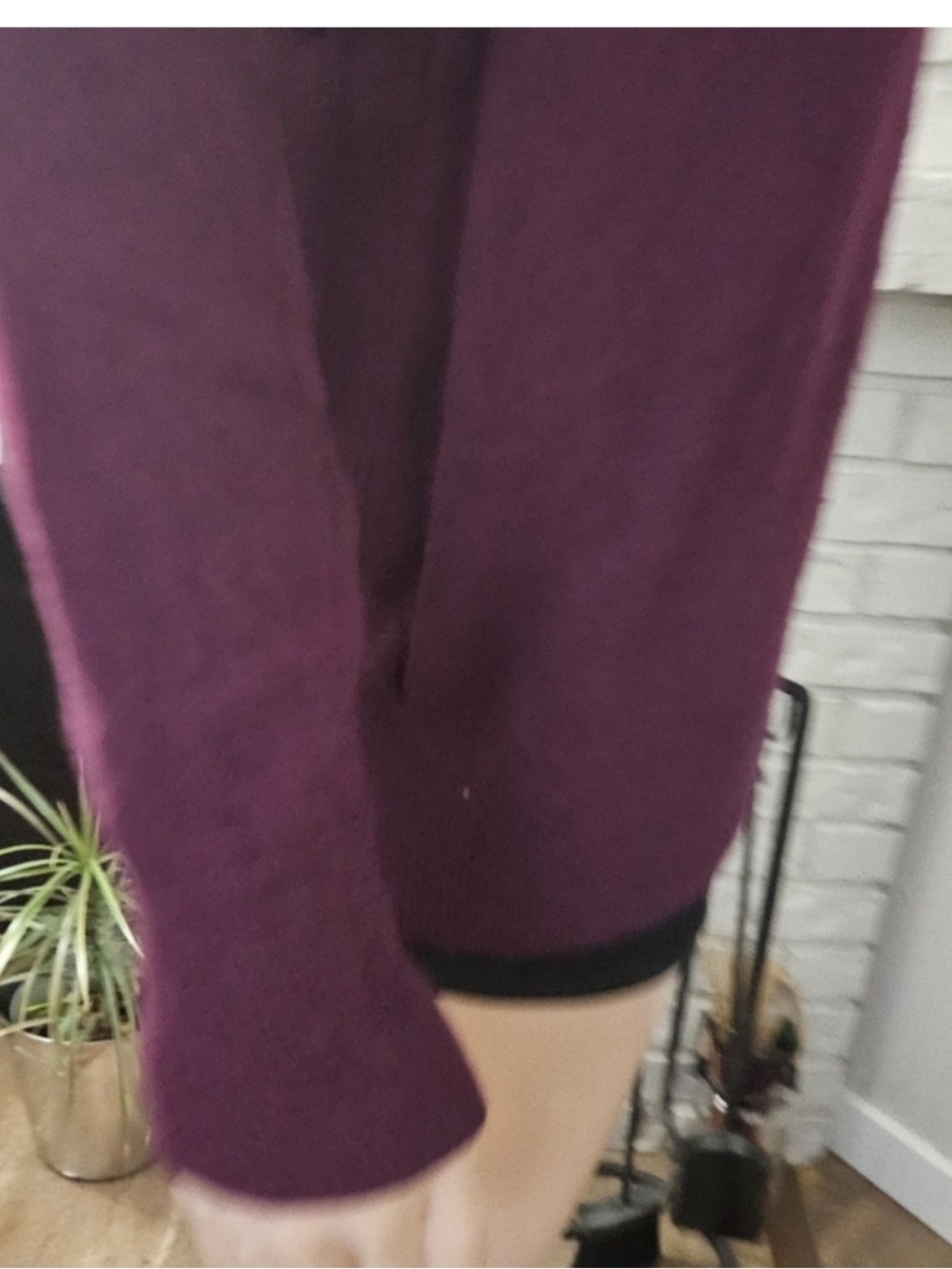 Banana republic merino wool Crewneck Women's Sweater top Burgundy size small - Picture 5 of 12